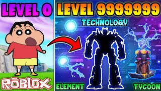 Shinchan got technology element powers 😱🔥 | shinchan and friends playing element tycoon in roblox 😂