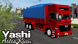 MOD HINO 500 YASHI ARTIS RIAU VARIAN TERPAL FULL ANIMASI ZAAMO CHAN||MOD BUSSID TERBARU 2020||