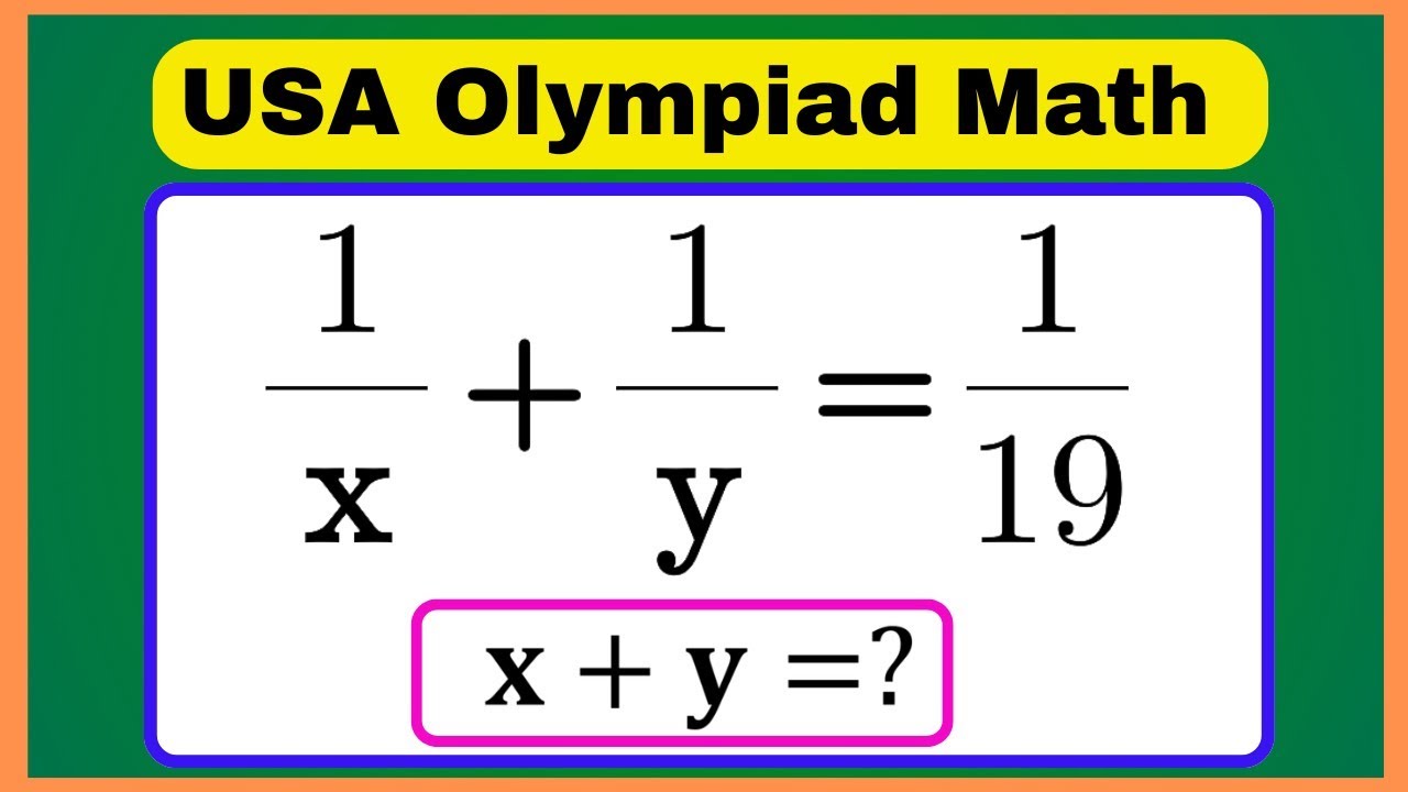 USA | Nice Math Olympiad Algebra Equation | How to Solve? - YouTube