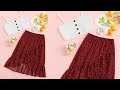 How to Make a Ruffle Wrap Skirt With Crop Top 100% from Scratch! simple and stylish