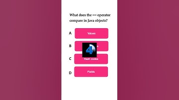 Java Quiz 2 - what does the == operator compare in Java objects? #java #javaquiz #javaprogramming