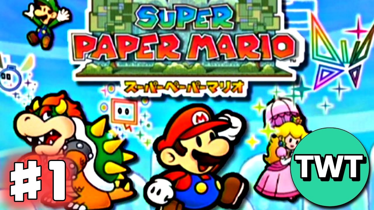 スーパーペーパーマリオ】#2 ステージ1-2～ vsドドンタス - YouTube