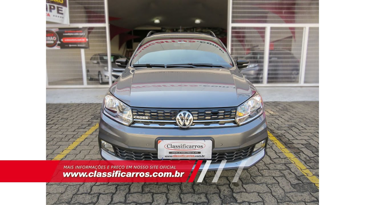 VW - Volkswagen Saveiro Cross 1.6 16v C.D. Prata 2017 - Campo Grande