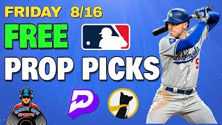 MLB PLAYER PROPS | Flex Friday 8/16/24 | FREE MLB Props | Prizepicks Flex Friday | Underdog Fantasy