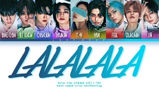 [9 members karaoke] LALALALA (락(樂)) || Stray Kids {스트레이키즈} 9th member ver. (Color coded lyrics) Resimi