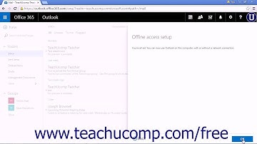 Outlook Web App Tutorial Enabling Offline Access 2015 Microsoft Training