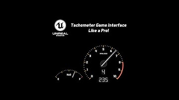 Unreal Engine 5 Speedometer and Tachometer Game Interface Update v1.1!(Project Included)
