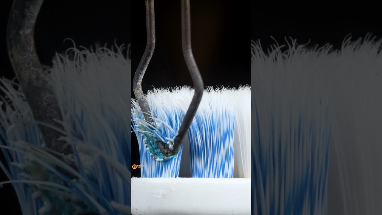Melting а Toothbrush With а Pyrography Pen 