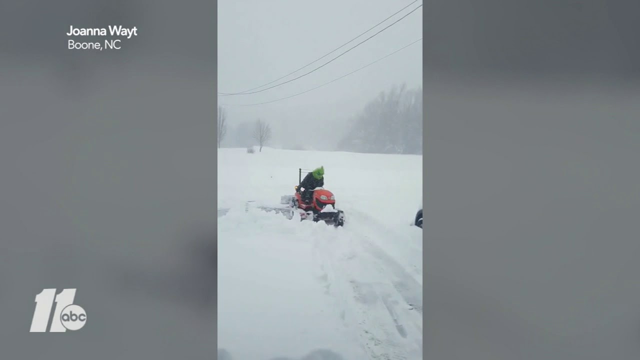 Grinch Plows Snow In Boone Nc Youtube