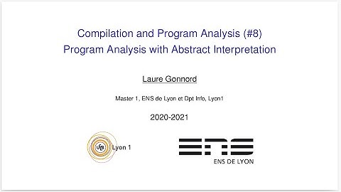 Abstract Interpretation 2 (Concrete & Abstract Semantics)  Master Course Compilation & Prog Analysis