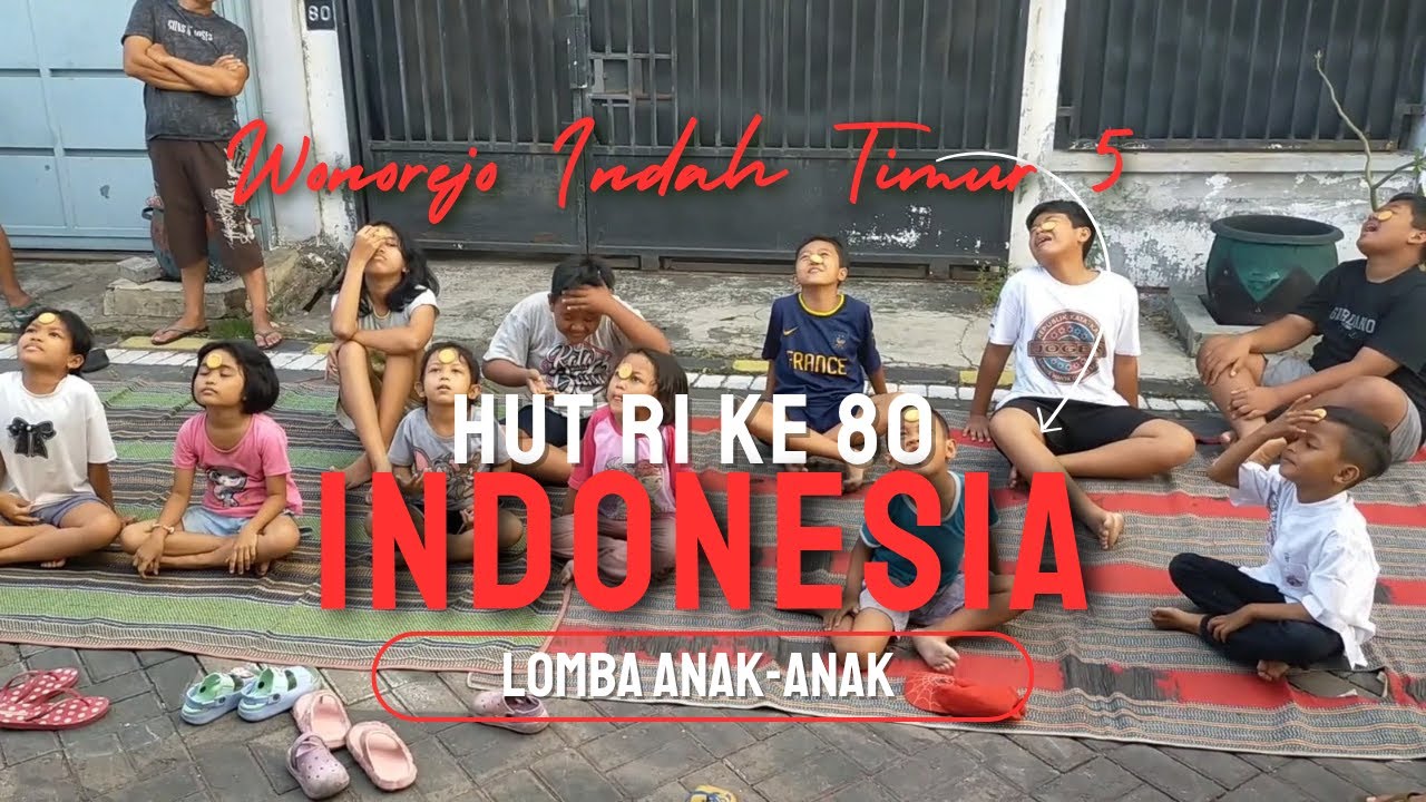 Lomba Anak-anak || Memperingati HUT RI ke 80 - Wonorejo Indah Timur Gg.5