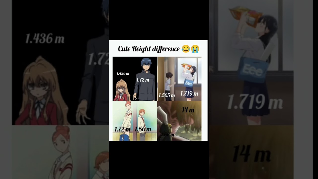 funny and cute height difference 