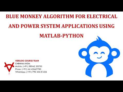 BLUE MONKEY ALGORITHM FOR ELECTRICAL AND POWER SYSTEM APPLICATIONS USING MATLAB-PYTHON
