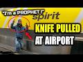 Terrifying Airport Knife Incident Caught on Camera