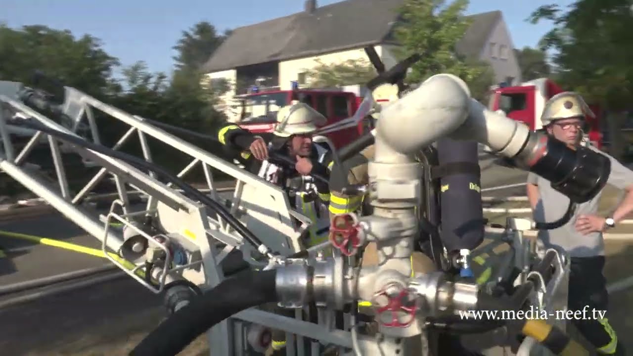 Gebäudebrand in Buch - 18.07.2022