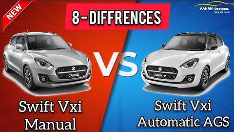 Swift Vxi vs Vxi Automatic 2021 || Detailed Comparison of Swift Vxi manual vs amt in Hindi