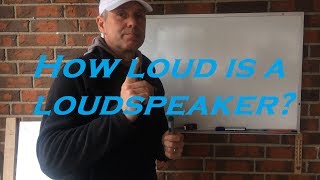 Calculate how loud your loudspeaker is?