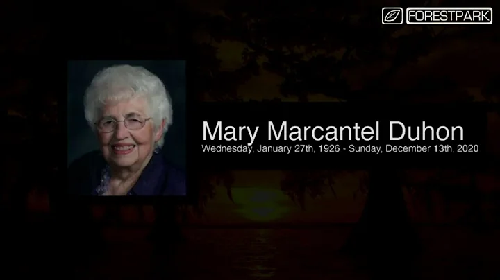 Mary Nell Duhon Funeral Sevice -- 12/19/2020