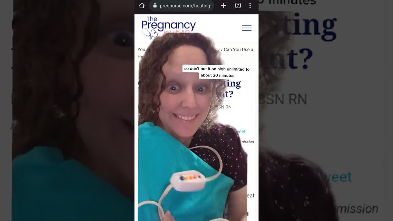 Can you use a heating pad during pregnancy?