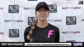 2023 Grace Carpenter 3.8 GPA - Athletic Outfielder Softball Skills Video - Fresno Force 18 Gold