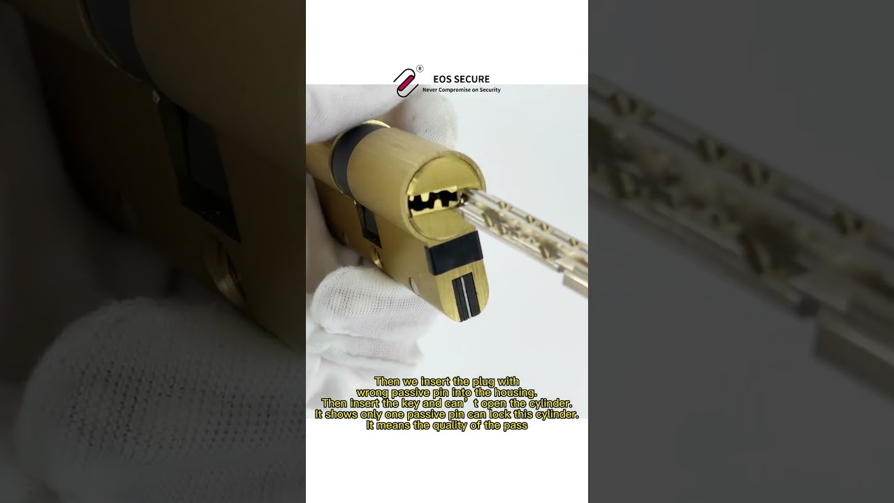 High security european active pin and passive pin anti pick door cylinder lock