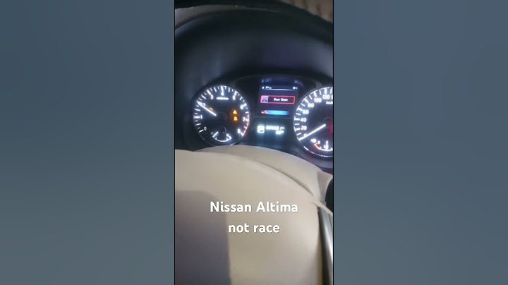 Nisan Altima not race some time