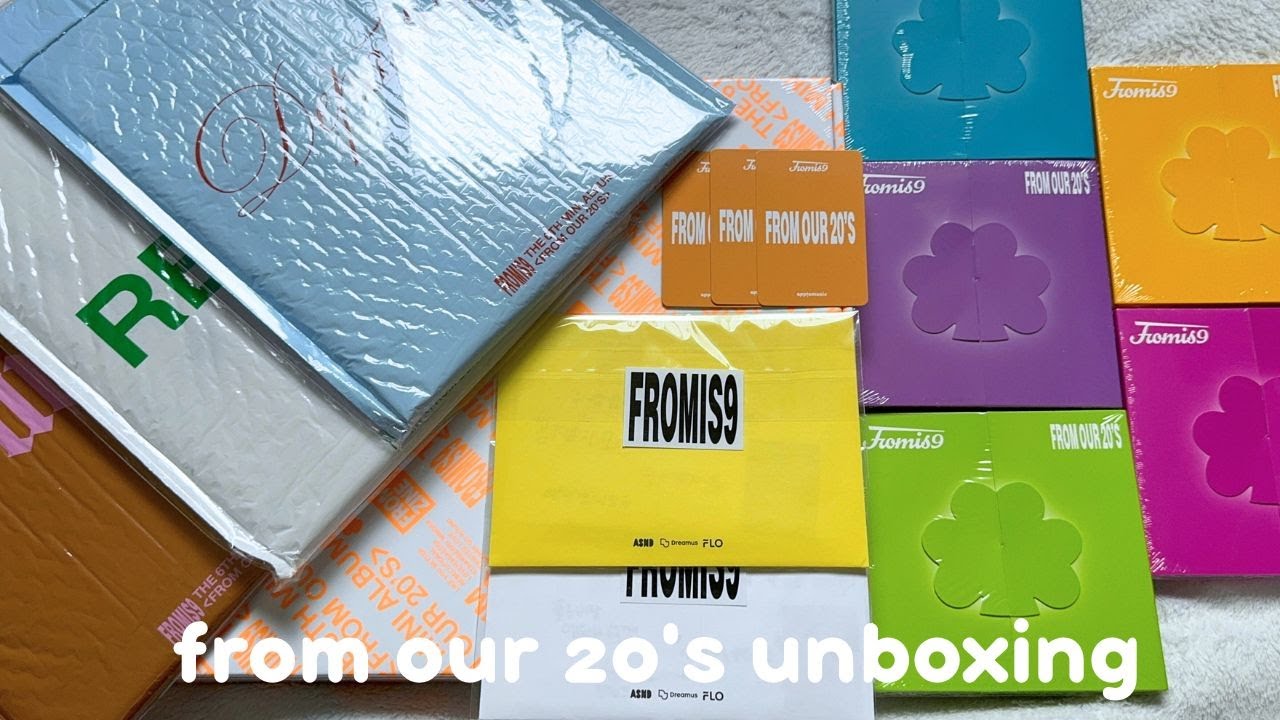unboxing every version of fromis_9's 6th mini album "from our 20s"
