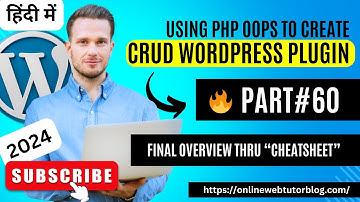 (#60) WordPress CRUD Plugin Tutorials (Hindi) | Final Words on Plugin Development #wordpressplugin