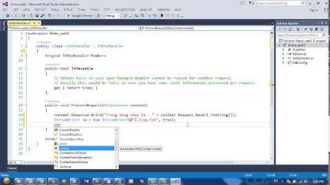 Tạo một HttpHandler trong ASP.Net.