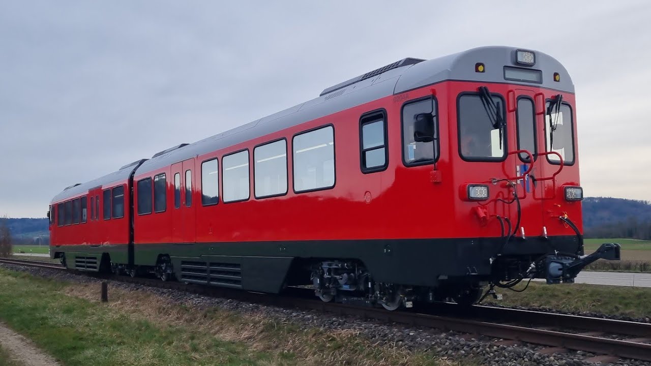 Huawei Bm 4/8 Testfahrten zwischen Hemishofen und Ramsen SH