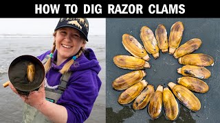 The Best Way to Find & Dig Razor Clams (How to Dig Razor Clams in Washington)