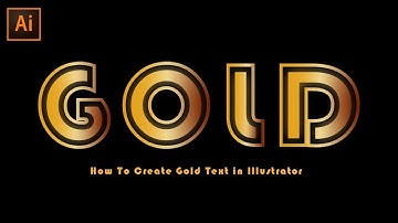 How to Create Golden Text Effect - Adobe Illustrator Tutorial - Dillenium