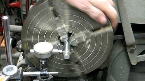 ATLAS LATHE 4-jaw chuck demo TUBALCAIN mrpete