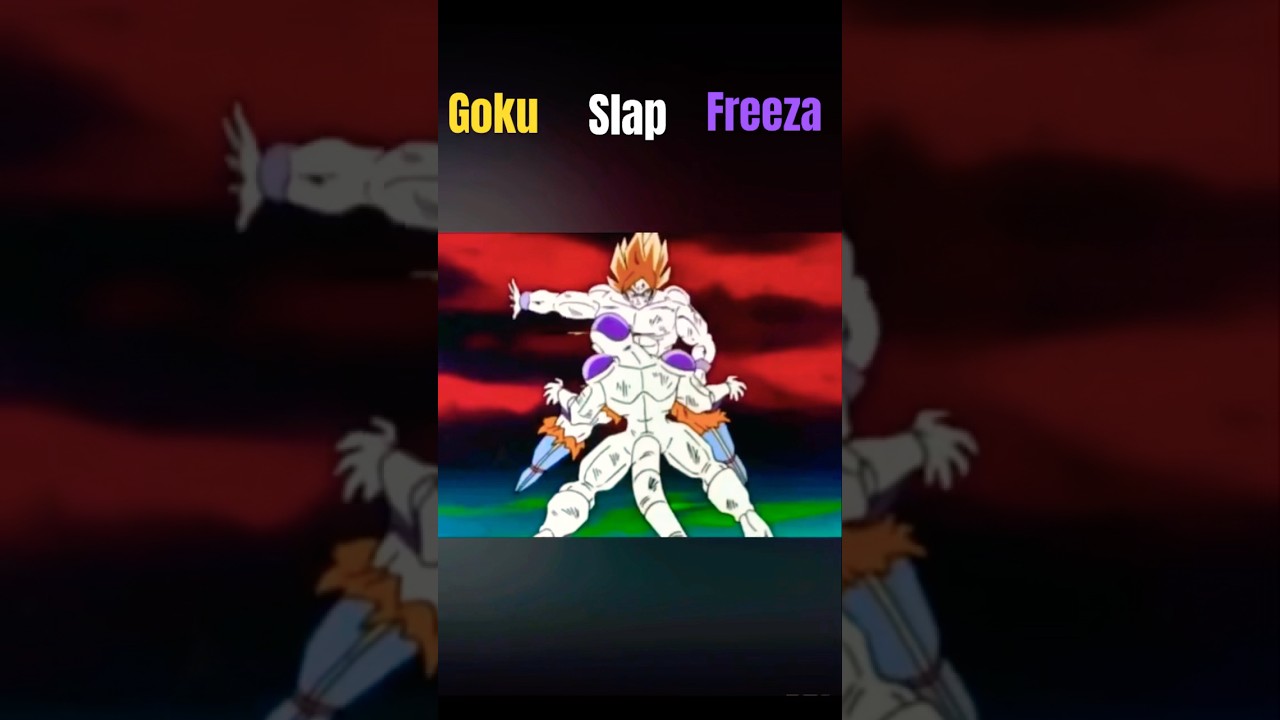 Goku slapping Frieza😝🔥 
