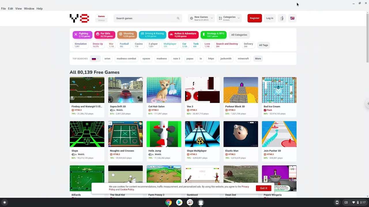 Y8.com Flash Games