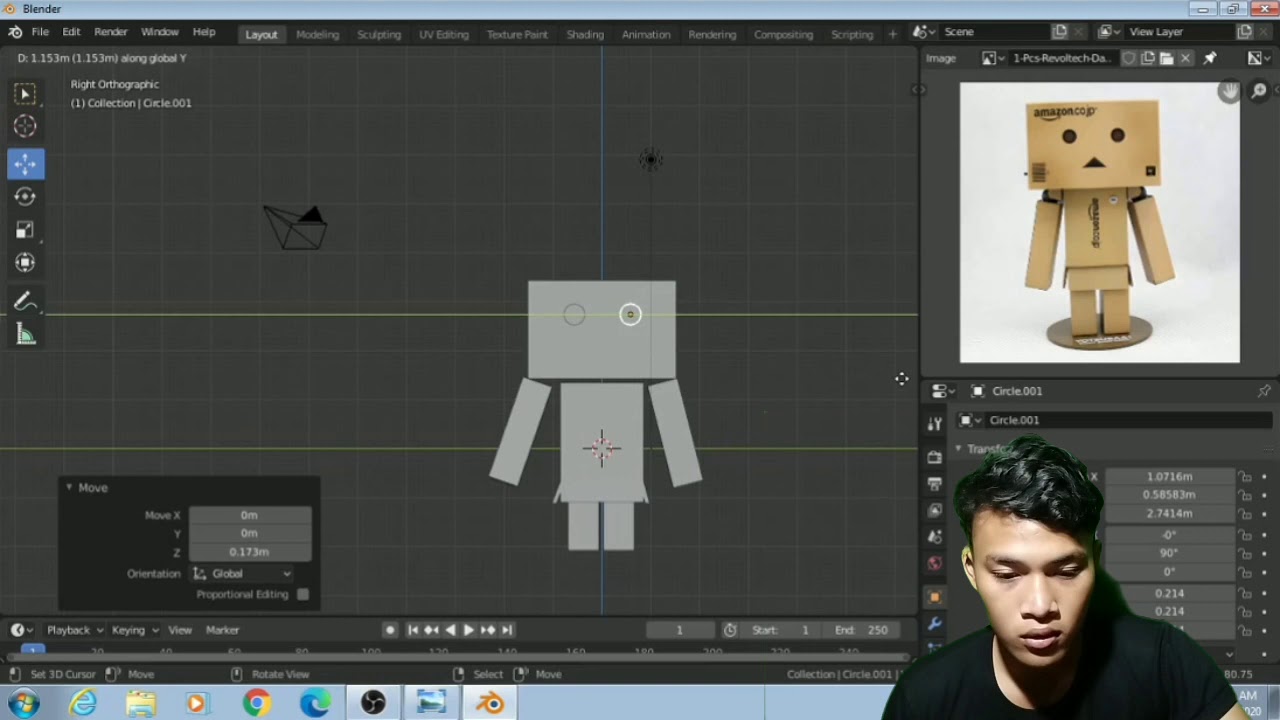 Tutorial dasar blender // Part 4 Desain Danbo - YouTube