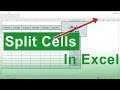 طرق تقسيم خليه الاكسيل باحترافيه How To Split Cells in Excel