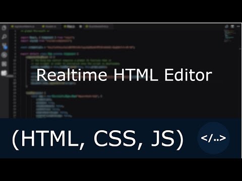 Real-Time HTML Editor (HTML, CSS, JS) | Speed Coders
