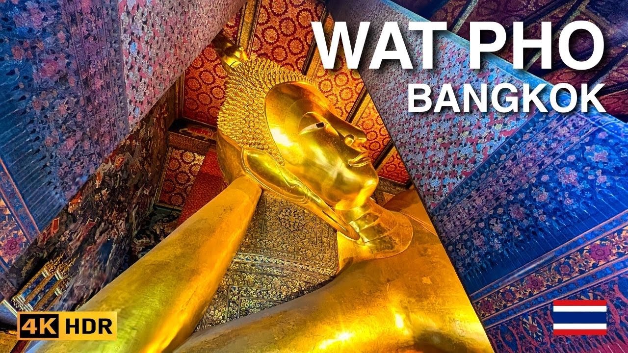 Immersive Wat Pho and the Temple of the Reclining Buddha Walk | Bangkok Thailand Walking Tour 4K HDR