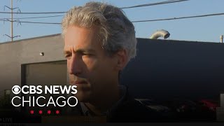 Evanston Mayor Daniel Biss joins protesters outside Broadview ICE facility