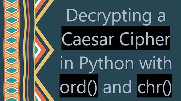 Decrypting a Caesar Cipher in Python with ord() and chr()
