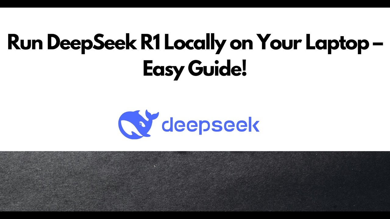 Run DeepSeek R1 Locally on Your Laptop – Easy Guide in Tamil - YouTube