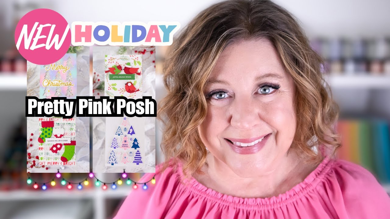 Pretty Pink Posh - Hot Foil Plates - Happy Holidays Script