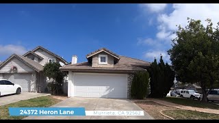 Rental Property in  24372 Heron Lane by Property Management in Murrieta