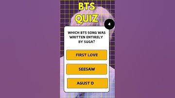 BTS QUIZ-Can You Prove You