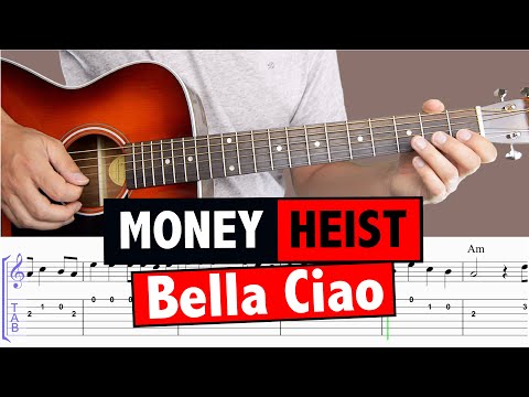 Bella Ciao - Guitar Tutorial \u0026 Cover + TABS