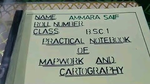 LAB WORK & Practical work of Geography B.SC/B.A part 1