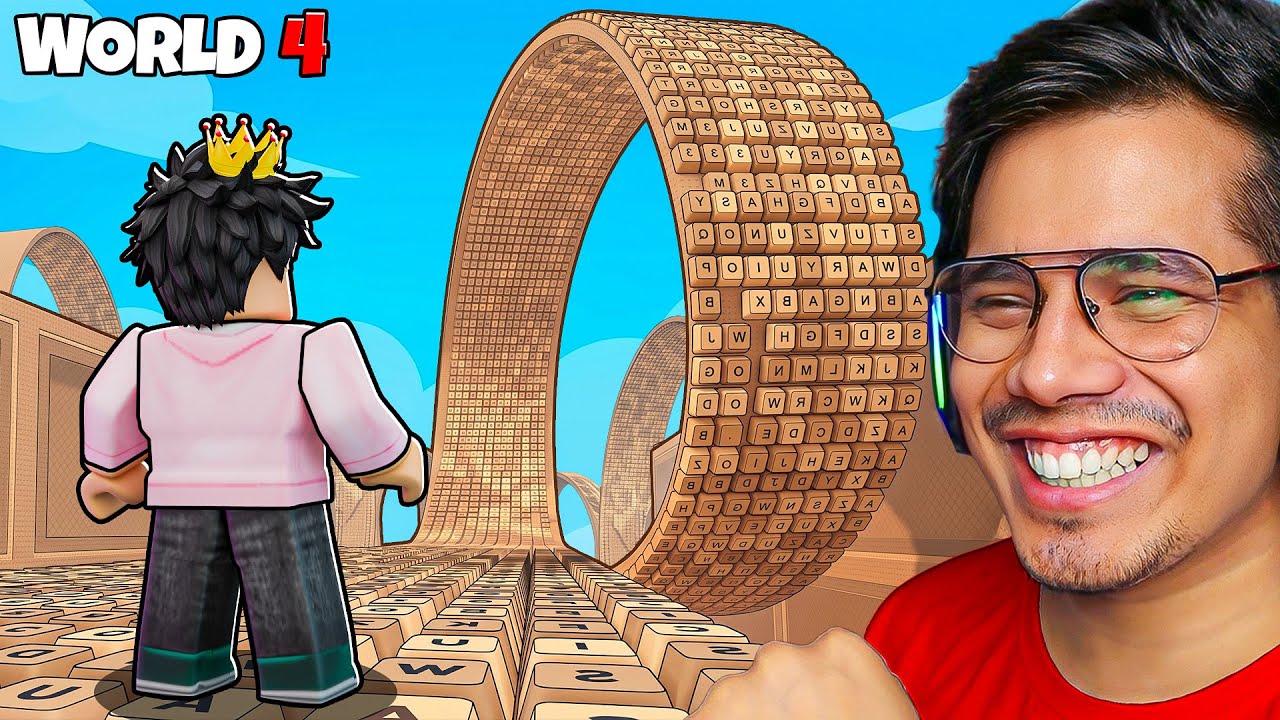 COMPLETING WORLD 4 IN KEYBOARD ESCAPE ROBLOX 😱