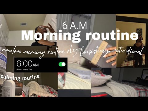 My 6AM Calming Morning Routine🌻|| productive morning routine *part of ...