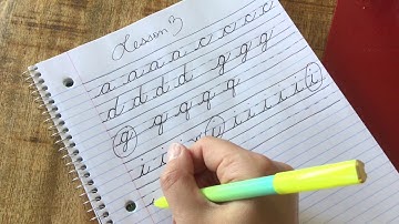 Cursive Lesson 3